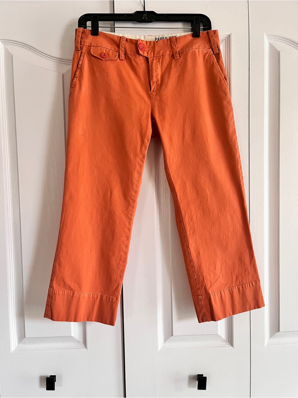 EUC Anthropologie Paper Boy burnt orange cropped pants 6